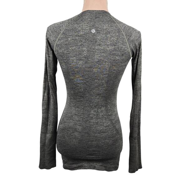Lululemon Swiftly Tech Long Sleeve Crew Camo Green Size 4 - Picture 2 of 7
